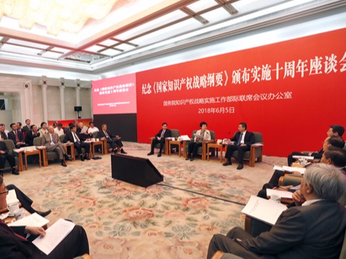纪念《国家知识产权战略纲要》颁布实施十周年座谈会在京举行