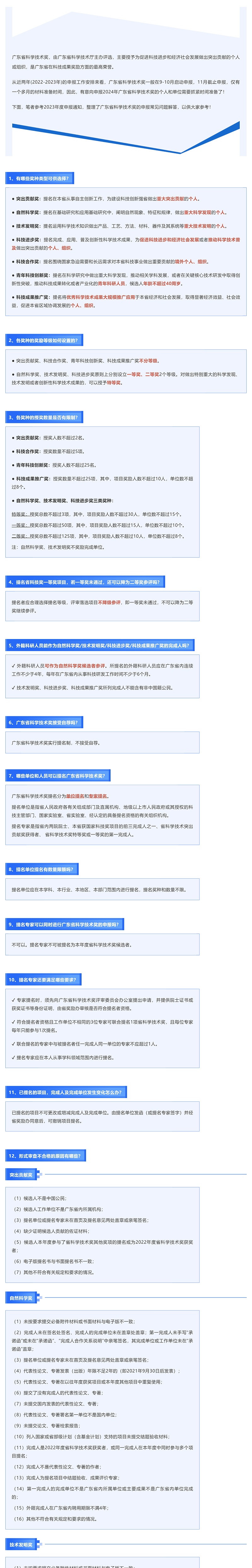 收藏！广东省科学技术奖申报常见问题解答_壹伴长图1