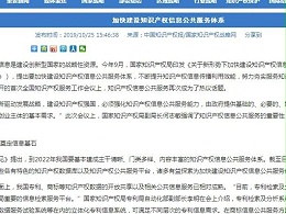 加快建设知识产权信息公共服务体系